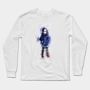 Laid Back Camp - Chiaki *Watercolor* Long Sleeve T-Shirt